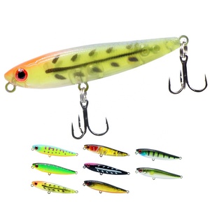 Leurre de pêche artificiel flottant Topwater Stickbait Pencil 60mm 3g OEM ODM avec hameçon triple - Product Image 1
