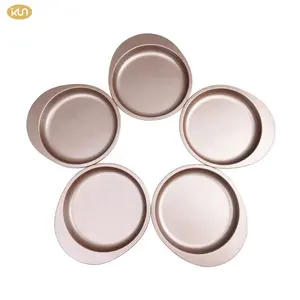 Chất Lượng Cao 5 Mảnh Rượu Sâm Banh Vàng Bakeware Khay Nướng Khuôn Bánh Pan Lớp Bánh Pan Set