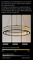 Lustre en cristal LED classique de luxe pour la décoration de la maison, idéal pour toute la maison, la villa, le salon, le hall d'hôtel, luminaire suspendu moderne