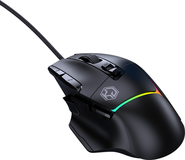 Ergonomic 10-Button RGB Optical Gaming Mouse Wired 12800DPI High Performance USB for PC Esports Players