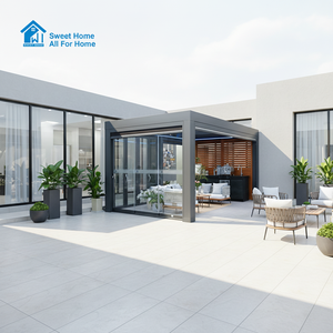 Pergola bioclimatique motorisée de haute qualité à prix abordable, couverture de toit en aluminium longue durée de vie, Sweet Home - Product Image 2