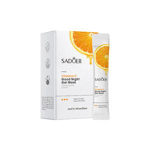 SEOMOU Organique Blanchissant Hydratant Collagène Vitamine C Bonne <span class=keywords><strong>Nuit</strong></span> Gel <span class=keywords><strong>Masque</strong></span> pour Combinaison Grasse Peau Sèche Utilisation Visage Main Nez Corps - Product Image 2