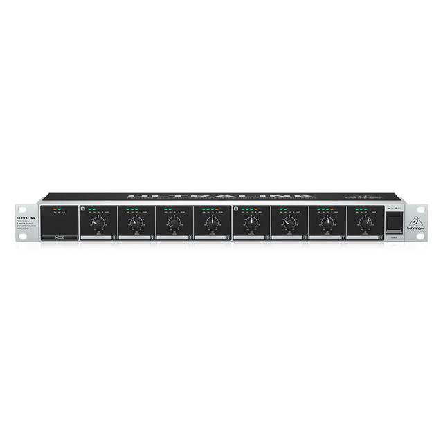 Behringer DS2800 Signal Splitter 2 Inputs 8 Outputs Stage Audio Equipment Indoor Pa System Studio Mic Distribution Splitter
