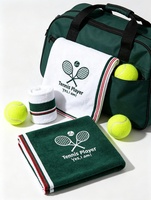 Serviettes de tennis haut de gamme en coton jacquard teint en fil, séchage rapide, super absorbantes, pour le sport
