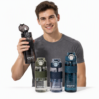 Nouvelle gourde de 600 ml sans BPA avec paille, bouchon à boire directement, sangle de transport, compatible eau bouillante, pour étudiants, garçons, filles, sport et fitness
