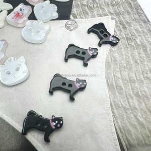 Nhựa Kính Nút Khuôn Trẻ Em Nút Bướm Nút Mèo Nút Flolar Vui Vẻ Nút Động Vật Nhỏ Hình Dạng Nút Quyến Rũ - Product Image 5