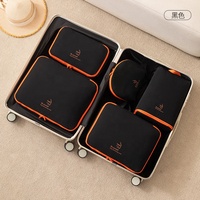 5 ensembles de cubes de rangement Taslan, organiseur de vêtements pour valise, essentiels de voyage avec sac à chaussures et trousse de toilette, accessoires de bagages