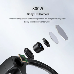 نظارات ذكية جديدة لعام 2025 مزودة بتقنية الذكاء الاصطناعي وChatGPT، نظارات ذكية بتقنية الواقع المعزز مع كاميرا بدقة 800 واط بكسل - Product Image 5