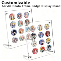 Vente en gros de présentoir à badges en acrylique, support de cadre photo personnalisable pour Manga Anime Pin Collection Home Shelf Decor