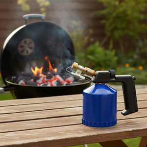 Chalumeau manuel au butane portable de haute qualité, fabriqué en Chine, durable, température de flamme 1300°C, boîtier métallique pour l'extérieur - Product Image 1