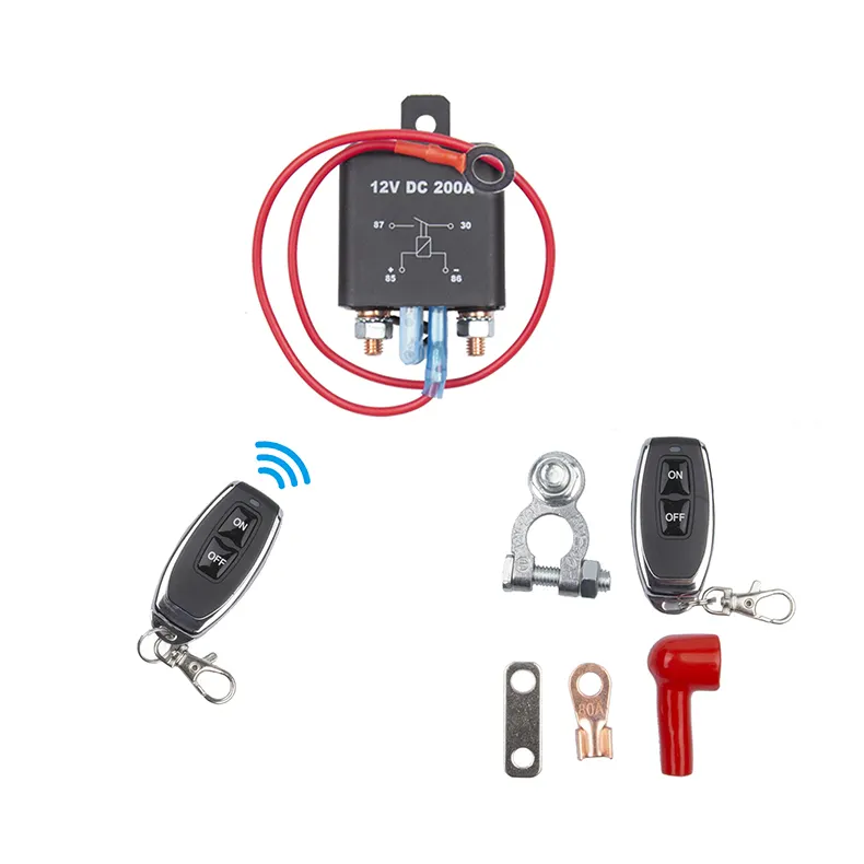 Télécommande 12V 250A Kit d'interrupteur de déconnexion de batterie