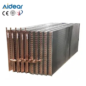 Steel tube and aluminium finned air heating heat exchanger coil Tube and finned steam heat exchanger