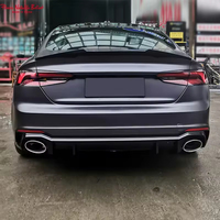 Pare-chocs arrière style RS5 noir brillant pour Audi A5 2017-2019 A5 S5 B9, matériau ABS, neuf, haute qualité, ajustement parfait, installation facile