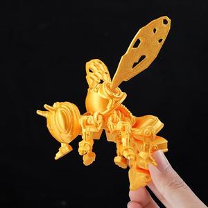 3D-geprint Cyberpunk Honingbij Model Beeldje Op Maat Gemaakt Plastic Kinderspeelgoed Met Mechanische Vleugels Oem Groothandel Leverancier - Product Image 5