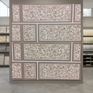 Perforadora digital en relieve Azulejos de pared de cerámica de elevación 3D 12x24 pulgadas 30x60cm 300x600mm Producción de fábrica de cerámica India - Product Image 4