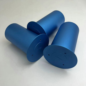 ชิ้นส่วนกระบอกสูบอะลูมิเนียมสีน้ำเงิน ผลิตด้วยเครื่อง CNC ชิ้นส่วนกลึง - Product Image 4