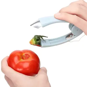 Erdbeere-Huller Stielentferner Tomaten-Core Kartoffel-Zange Karotten-Schneider Ananas-Schäler-Clip für Obst und Gemüse