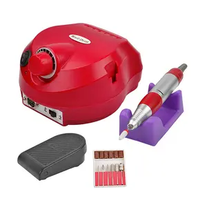Pink Professional 30000rpm Nail Drill Equipments Supplier Best Red Portable Powerful 30000rpm Nail Drill Set