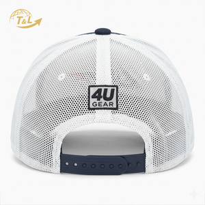 4u Custom High Quality 5 Panel 3D Embroidered Logo Baseball <b>Cap</b> Curved Brim <b>Snap</b> Back Hat Classic Sports Trucker Hat - Product Image 4