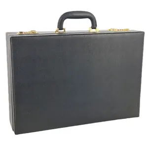 Classic Leather Briefcase For Men And Women Professional Leather Brief Case Box Briefcases Wholesale From China