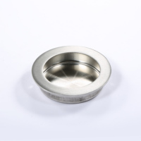 Poignées encastrées de forme ronde en acier inoxydable, poignée encastrée pour armoire, nickel brossé, installation facile