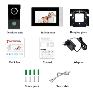 Vidéophone d'entrée, sonnette vidéo, caméra HD, audio bidirectionnel, écran LCD, étanche IP55, économique, vidéophone ordinaire - Product Image 4