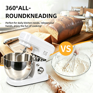<span class=keywords><strong>Robot</strong></span> de cuisine électrique <span class=keywords><strong>Cuisinart</strong></span> en acier inoxydable, 6 vitesses, 1500W, 6L/8L, batteur sur socle professionnel pour boulangerie - Product Image 4