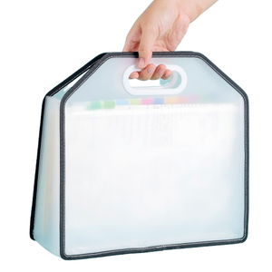 Sac fourre-tout pour bibliothèque, sac à documents transparent tridimensionnel avec <span class=keywords><strong>album</strong></span> photo épaissi, sac à documents étanche pour enseignants - Product Image 2