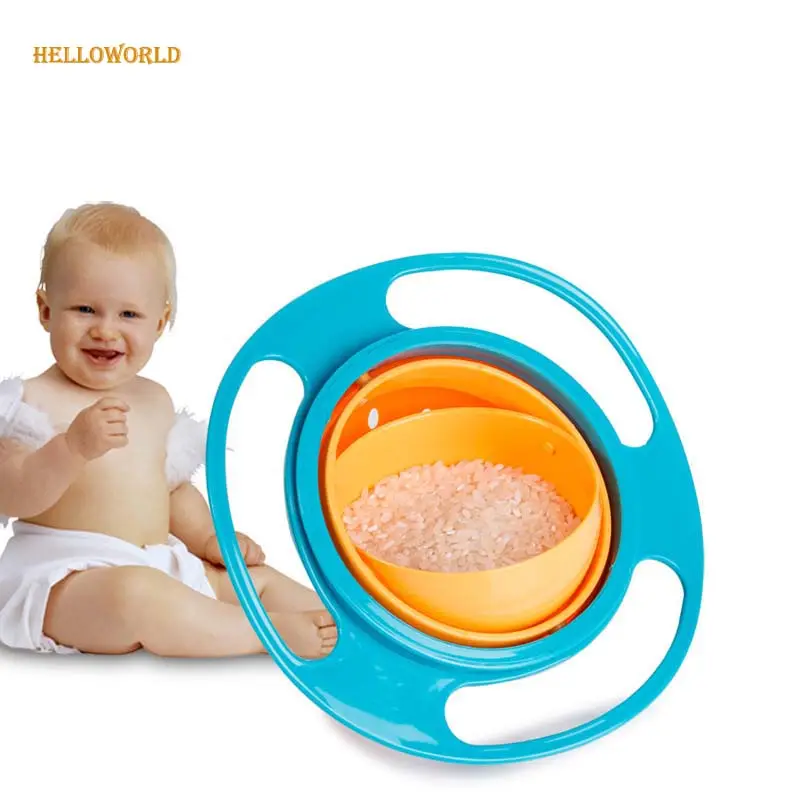Cuenco giroscópico HelloWorld, cuenco giroscópico universal, cuenco de succión para bebé