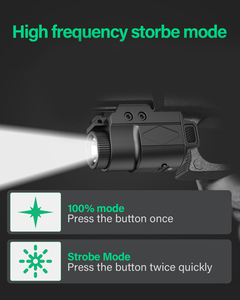 Chiến thuật nhỏ gọn 700 lumen đường sắt gắn đèn pin có thể điều chỉnh ánh sáng nhỏ chế độ nhấp nháy đường sắt gắn phạm vi phụ kiện - Product Image 4