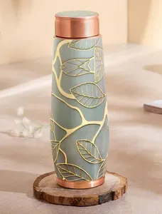 Most Selling Ayurvedic Copper <b>Bottle</b> 650m Safe <b>for</b> <b>Kids</b> & Adults Unique Design Copper <b>Bottle</b> <b>for</b> Export Sale - Product Image 2