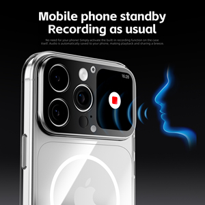 Funda para Teléfono de TPU y PC con Carga Inalámbrica Magnética, Antigolpes, con Pantalla E-Ink Esmerilada para <span class=keywords><strong>iPhone</strong></span> 14-17, Fabricante OEM ODM China - Product Image 6