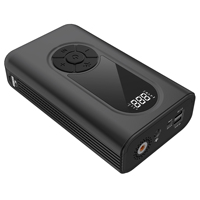 Démarreur de voiture portable haute capacité 11200mAh avec compresseur d'air, démarreur de voiture d'urgence multifonction et pompe de gonflage des pneus