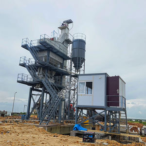 Planta de mezcla de hormigón asfáltico, secador rotatorio de tambor frío y caliente Lb500 Lb1200 Ttm Ts2010, embolsado de bomba de motor PLC estacionario de 80 toneladas/hora - Product Image 1