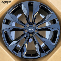 Jantes en alliage forgées NJQS de haute qualité à 5 trous, finition noir brillant, pour voitures de tourisme, SUV, Ferrari, Porsche, KIA, BMW, Mercedes-Benz, VW Sport