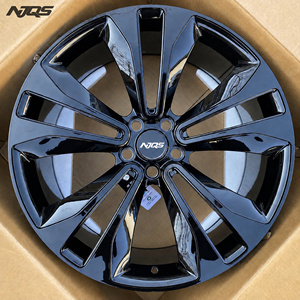 Roda de Liga Personalizada de Alta Qualidade NJQS com 5 Furos, Aro Preto Brilhante para Carros de Passageiros SUV para Ferrari Porsche KIA BWM BENZ VW Sport - Product Image 3