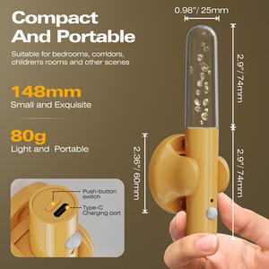 Lampe de nuit intelligente à détection de présence humaine, appliques murales rechargeables, lampes murales magnétiques pour chambre à coucher, escalier, toilettes, armoire - Product Image 6