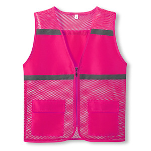 Reflective Safety Vest Blue Mesh Zipper Front Two Pockets Unisex Leisure Wear Spring 2023 Hubei Wuhan - Product Image 2