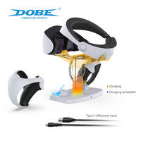 Support de charge pour casque et manettes PS5 VR DOBE, station de charge magnétique double manette avec indicateur LED de charge rapide