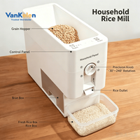 Moulin à riz domestique mini 500W haute puissance pour appartement, cuisine, riz fraîchement moulu et poli
