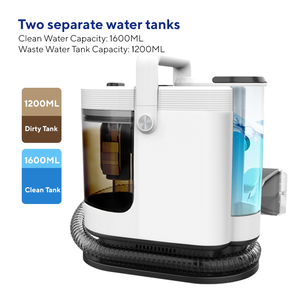 Nettoyeur Vapeur <span class=keywords><strong>Portable</strong></span> 15Kpa avec Grand Réservoir d'Eau, Cordon d'Alimentation de 5m, <span class=keywords><strong>Shampouineuse</strong></span> à Tapis et 3 Outils pour Tissus d'Ameublement, Nettoyeur de Tapis <span class=keywords><strong>Portable</strong></span> - Product Image 3