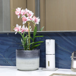 2025nuova superficie sabbiatura vaso di fiori di plastica cilindrico piante <span class=keywords><strong>vasi</strong></span> orchidea <span class=keywords><strong>per</strong></span> la decorazione di casa ufficio interno - Product Image 2