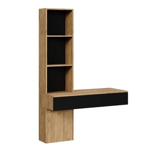 Table de maquillage murale flottante en bois avec rangement et étagère pour le maquillage – Vente en gros - Product Image 5