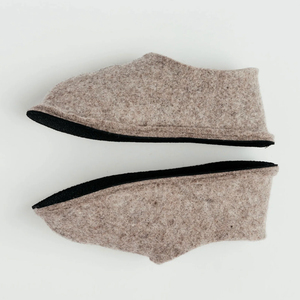 Pantofole da Casa in Lana Naturale Organica Fatte a Mano, Calde, Morbide, Unisex, Antiscivolo - Product Image 2