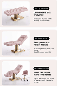 Table de beauté hydraulique électrique à 3 moteurs pour esthéticiennes, massage et mobilier de salon - Product Image 5