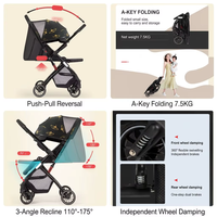 Poussette Bébé Luxe Compacte Pliable Légère avec Poignée Réversible Bidirectionnelle en Métal – Vente en Gros