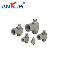 ANRUK KLA1 avec capuchon anti-poussière, type droit, 10 bars, pour ligne d'assemblage, régulateur de débit d'air de qualité industrielle