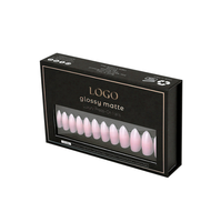Scatola di Imballaggio di Lusso Personalizzata di Alta Qualità per Nail Art con Design a Conchiglia in Cartone Riciclabile per Uso Cosmetico