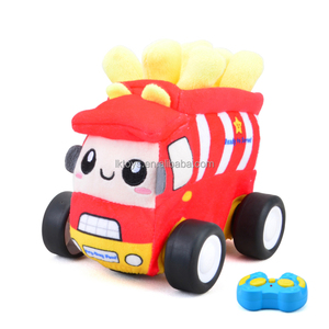 Lucky Toys OEM Personnalisable Voiture de frites télécommandée 2.4G avec fonction de mouvement libre, en peluche mignonne de dessin animé faite à la main - Product Image 1