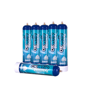 EU USA Stock Factory Fast Delivery Cream Filled <strong>Gas</strong> Tank Whipped Cream-charger Dessert-Tools Steel Carbon <strong>Gas</strong> Cylinder - Product Image 5
